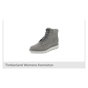 Timberland Kenniston 6 Inch Flint Grey Leather Lace Up Boots A1GY6 Sz 7.5.